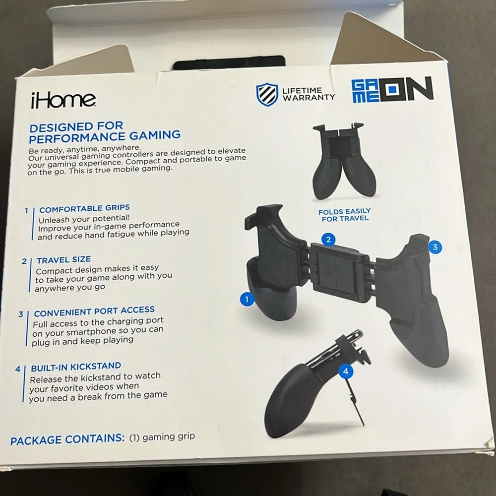Home mobile game controller folding design black